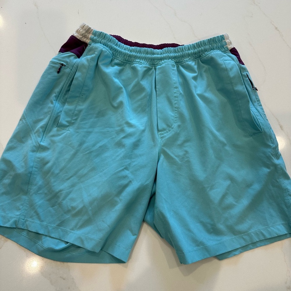 Birddogs Men's Athletic Shorts - Light Blue and Maroon